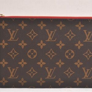 Louis Vuitton Pouch with Rich Red Interior